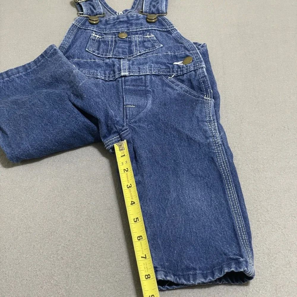Vintage Overalls Youth Made in USA Toddler Bibs‎ Denim Jumper Western Kids*